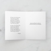 Weihnachtsbaumkarte, für Cousin, Frieden und Feiertagskarte (Innenseite)