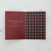 Weihnachtsbaumkarte für mehrere Fotos Karte (Innenseite)