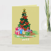 Weihnachtsbaumkarte Karte (Vorderseite)