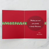 Weihnachtsbaumkarte Karte (Innenseite)