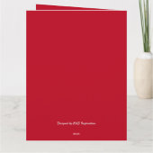 Weihnachtsbaumkarte Karte (Rückseite)