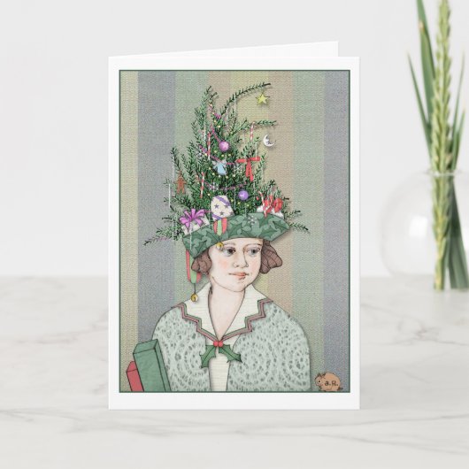 Weihnachtsbaumkarte Karte (Vorderseite)