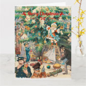 Weihnachtsbaumkarte Karte (Gelbe Blume)