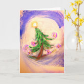 Weihnachtsbaumkarte Karte (Gelbe Blume)