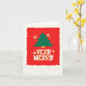 Weihnachtsbaumkarte Karte (Gelbe Blume)