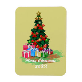Weihnachtsbaumkarte Magnet