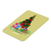 Weihnachtsbaumkarte Magnet (Linke Seite)