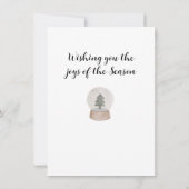 Weihnachtsbaumkarte Mitteilungskarte (Rückseite)