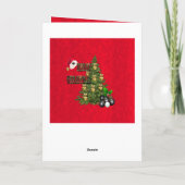 Weihnachtsbaumkarte von Red Lawn Bowls, Karte (Rückseite)