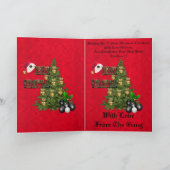 Weihnachtsbaumkarte von Red Lawn Bowls, Karte (Innenseite)
