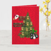 Weihnachtsbaumkarte von Red Lawn Bowls, Karte (Gelbe Blume)