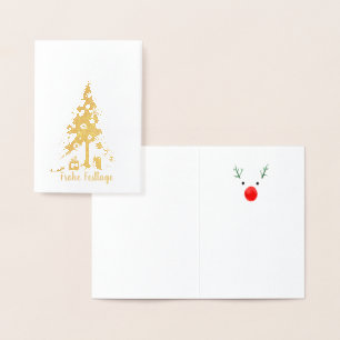 Weihnachtsbaumkarten Folienkarte