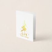 Weihnachtsbaumkarten Folienkarte (Vorderseite)