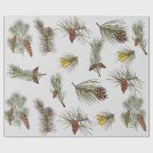 Weihnachtsbaumkästen und -zweige geschenkpapier (Flach)