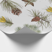 Weihnachtsbaumkästen und -zweige geschenkpapier (Ecke)