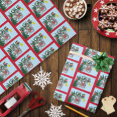 Weihnachtsbaumkatze am Hang Geschenkpapier