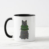 Weihnachtsbaumkatze Tasse (Links)