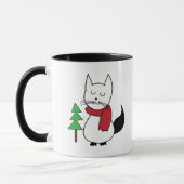 Weihnachtsbaumkatze Tasse (Links)