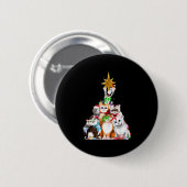 Weihnachtsbaumkatzen Button (Vorne & Hinten)