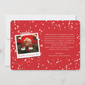 Weihnachtsbaumkids and Stars Foto Weihnachtskarte Einladung (Rückseite)