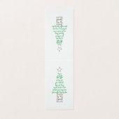 Weihnachtsbaumkirche Begrüßung Zehnfache Platzkart Visitenkarten (Außenseite Aufgefaltet)