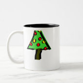 Weihnachtsbaumkirsche Zweifarbige Tasse (Links)