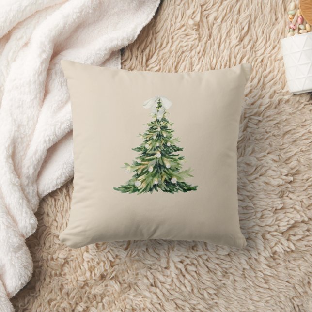 Weihnachtsbaumkissen mit Bow Kissen (Decke)