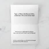 Weihnachtsbaumkitten - Maßgeschneidert Feiertagskarte (Innenseite)