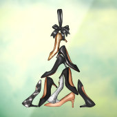 Weihnachtsbaumklammer Fensteraufkleber (Blatt 3)