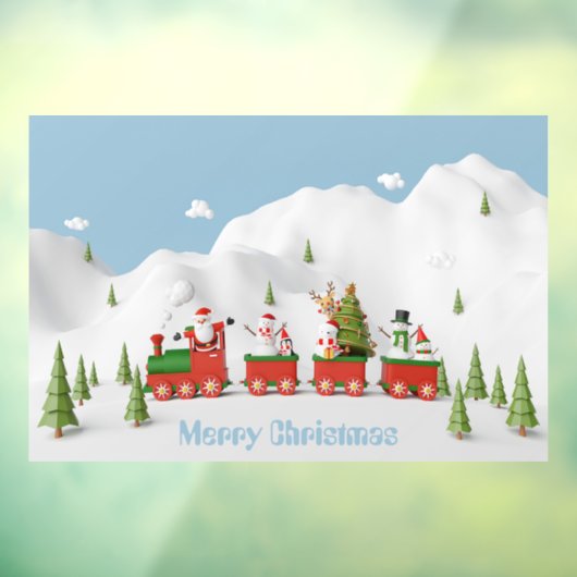 Weihnachtsbaumklammer Fensteraufkleber (Blatt 3)