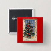 Weihnachtsbaumknopf Button (Vorne & Hinten)