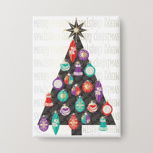 Weihnachtsbaumknopf Button (Vorderseite)