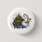 Weihnachtsbaumknopf Button (Vorderseite)