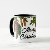 Weihnachtsbaumkonus-Tasse Tasse (Vorderseite Links)