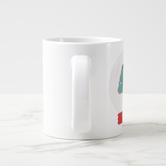 Weihnachtsbaumkost Jumbo-Tasse (Rückseite)
