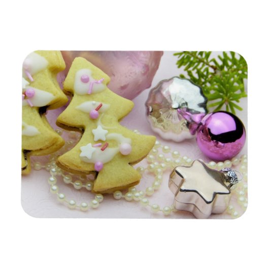 Weihnachtsbaumkost, Ornamente, Perlen, Kiefer Magnet (Horizontal)
