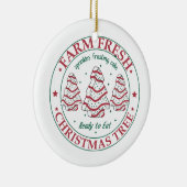 Weihnachtsbaumkuchen, Bauernhof Frische Weihnachts Keramik Ornament (Rechts)