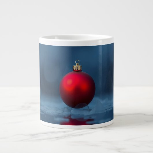 Weihnachtsbaumkugel-Dekoration Jumbo-Tasse (Vorderseite)