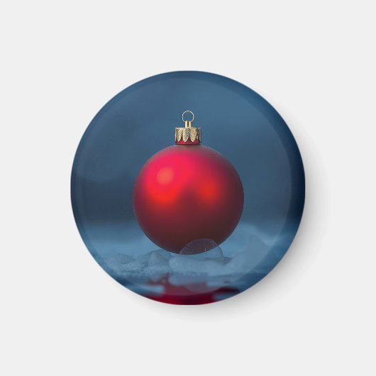 Weihnachtsbaumkugel-Dekoration Magnet (Vorne)
