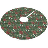 Weihnachtsbaumkugeln Dunkelgrüner Baumrock Polyester Weihnachtsbaumdecke (Schrägansicht)