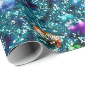 Weihnachtsbaumkugeln Muster Geschenkpapier (Rolleneckpunkt)