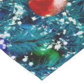 Weihnachtsbaumkugeln Muster Kurzer Tischläufer (Ecke)