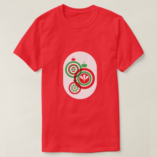 Weihnachtsbaumkugeln T-Shirt (Design vorne)