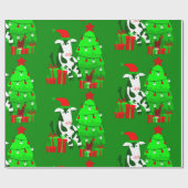 Weihnachtsbaumkuh Geschenkpapier (Flach)