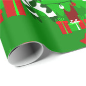 Weihnachtsbaumkuh Geschenkpapier (Rolleneckpunkt)