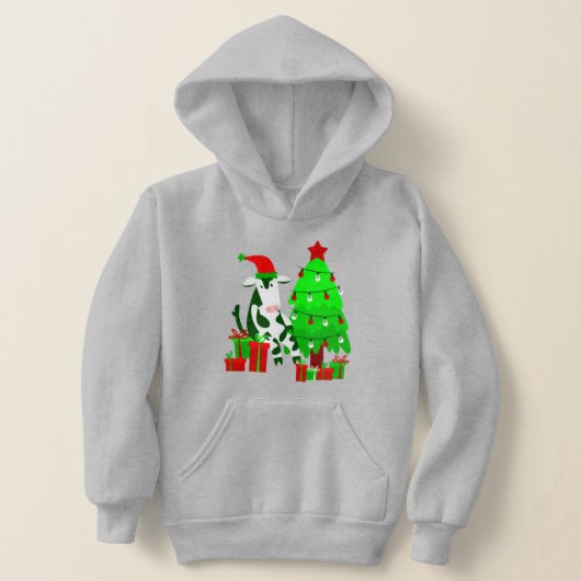 Weihnachtsbaumkuh Hoodie (Ablage )