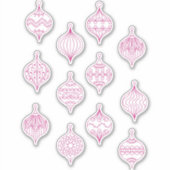 Weihnachtsbaumkunst Aufkleber (Vorderseite)