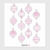 Weihnachtsbaumkunst Aufkleber (Blatt)