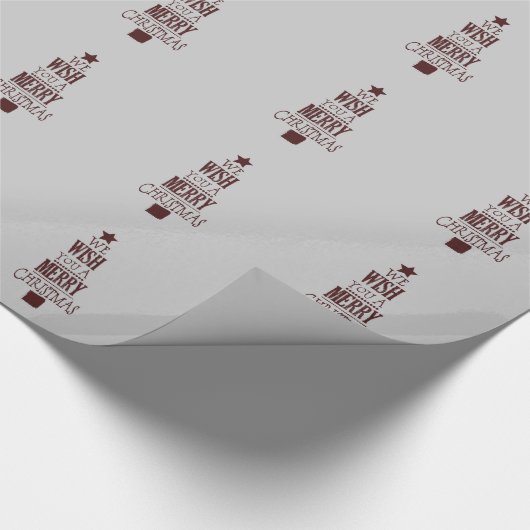 Weihnachtsbaumkunst Geschenkpapier (Ecke)