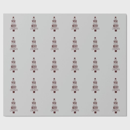 Weihnachtsbaumkunst Geschenkpapier (Flach)